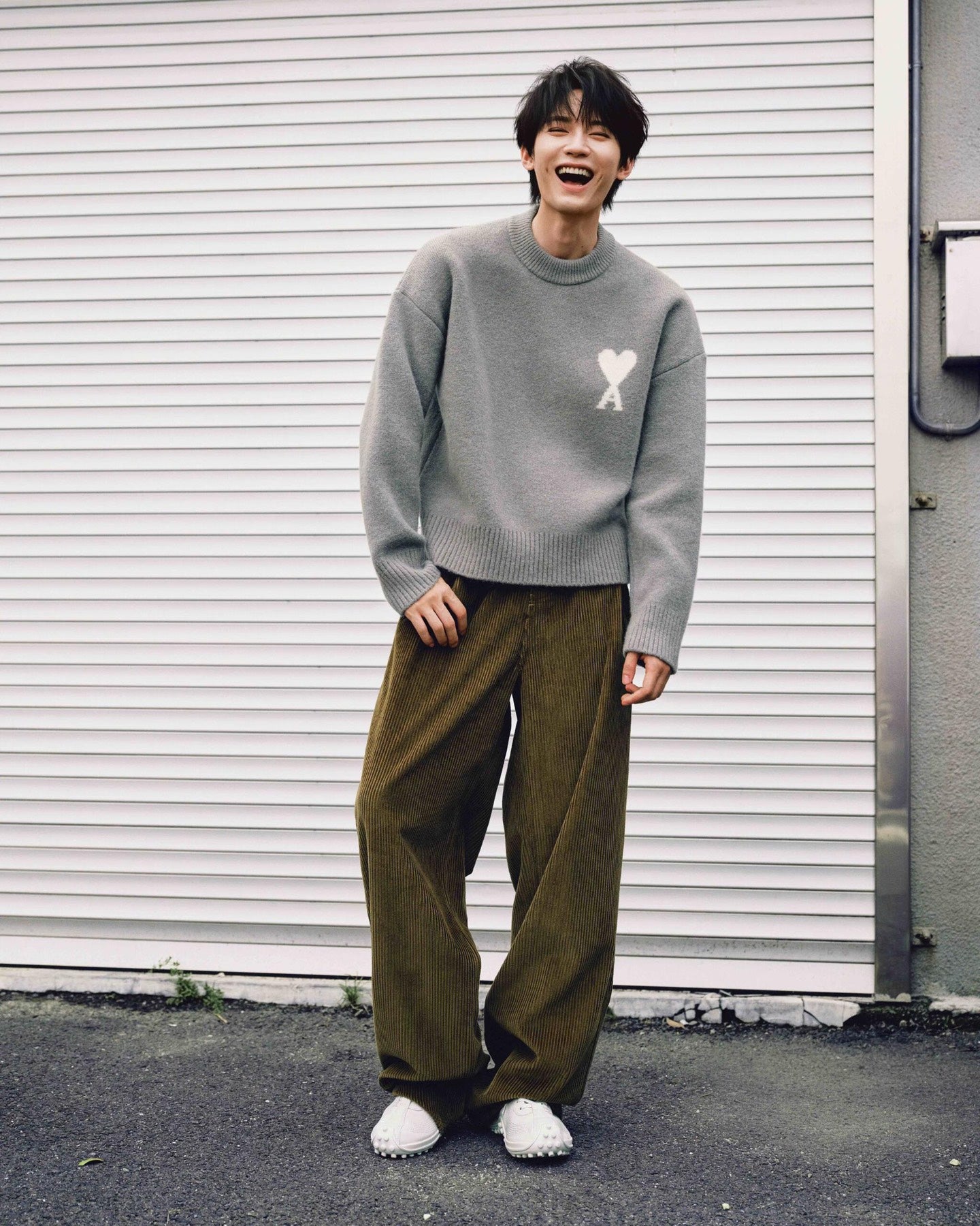 2026 New GS Jacquard Crew Neck Knit (25374-B30)