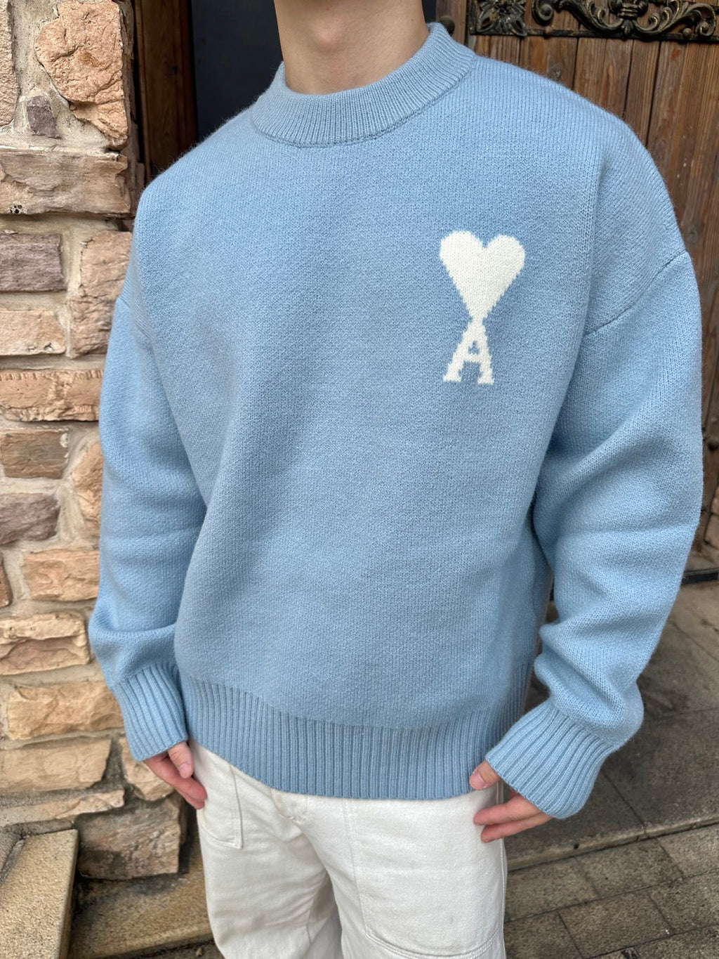2026 New GS Jacquard Crew Neck Knit (25374-B30)