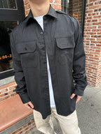 2026 New GS Wool Shirt with Decorative Stitching (25282-B60)