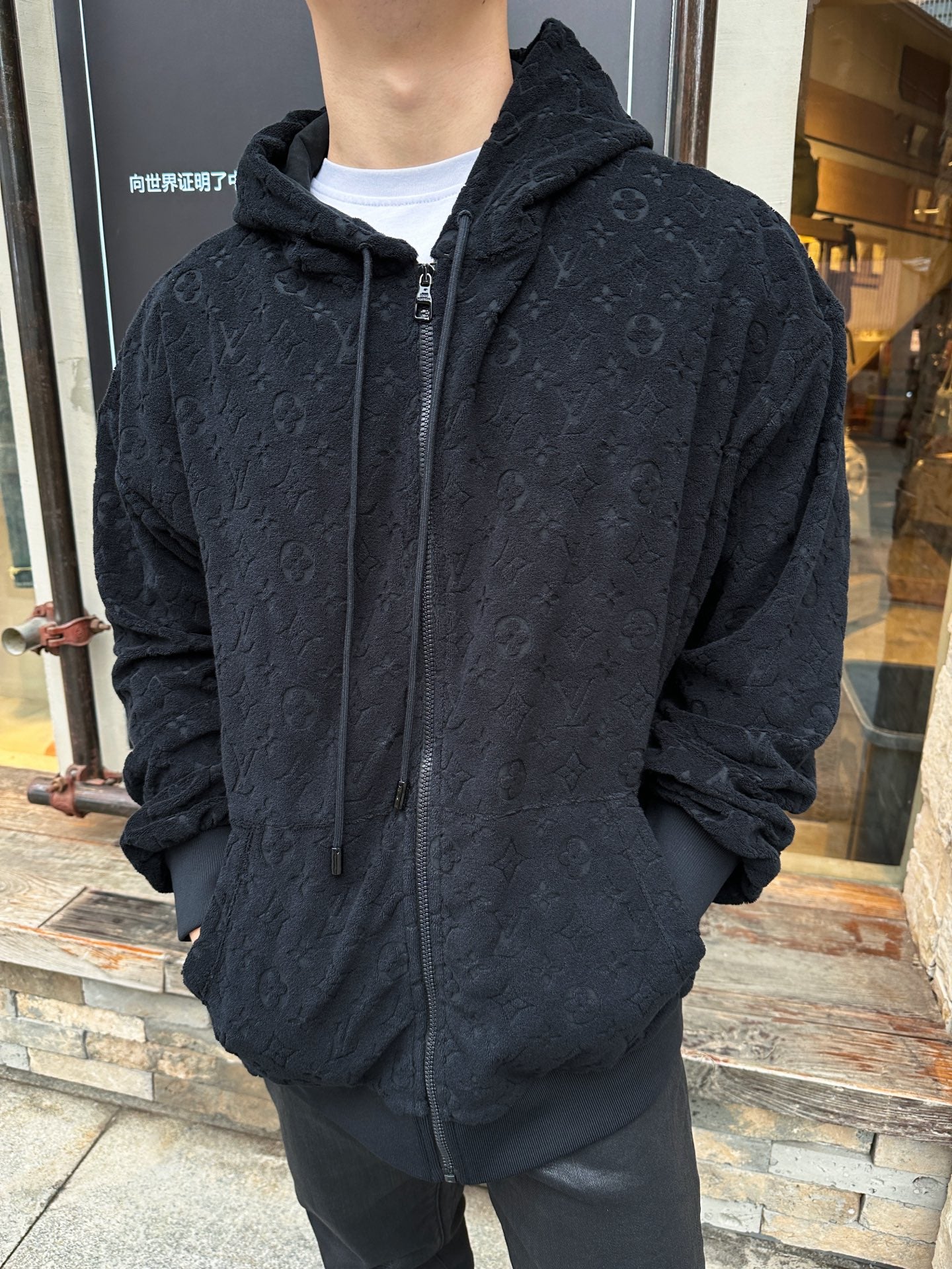 2026 New Model GS Fully Printed Terry Cloth Zip-Up Jacket (25361-B50)