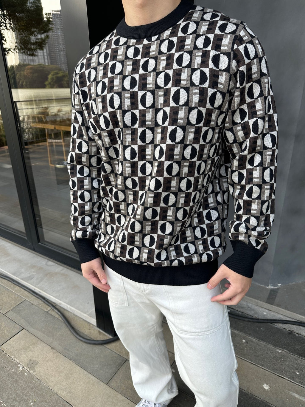 2026 New Arrival GS Jacquard Jumper (25385-B35)