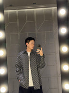 2026 New GS Full-Print Check Jacquard Shirt (BB720-B50)