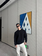 2026 New GS-printed Jacquard sweater (25360-B40)