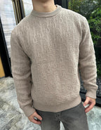 2026 New GS-printed Jacquard sweater (25360-B40)