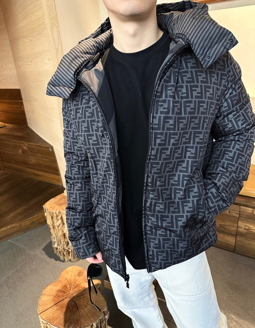 2026 New GS Reversible Hooded Down Jacket (25352-E60)