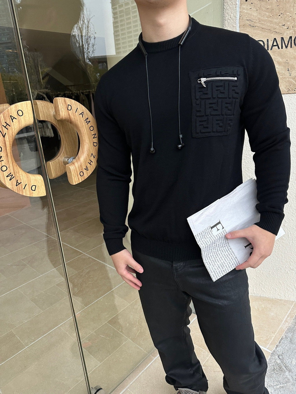 2026 New GS Embossed Pocket Jumper (25384-B35)