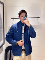 2026 New GS Logo Embroidered Double-Breasted Jacket (25298-C15)