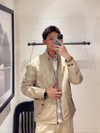 2026 New GS Logo Embroidered Double-Breasted Jacket (25298-C15)