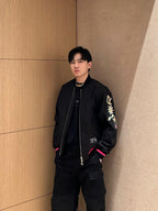 2026 New Release GS No. 47 Neon Pink Trim Baseball Jacket (BB702-C30)