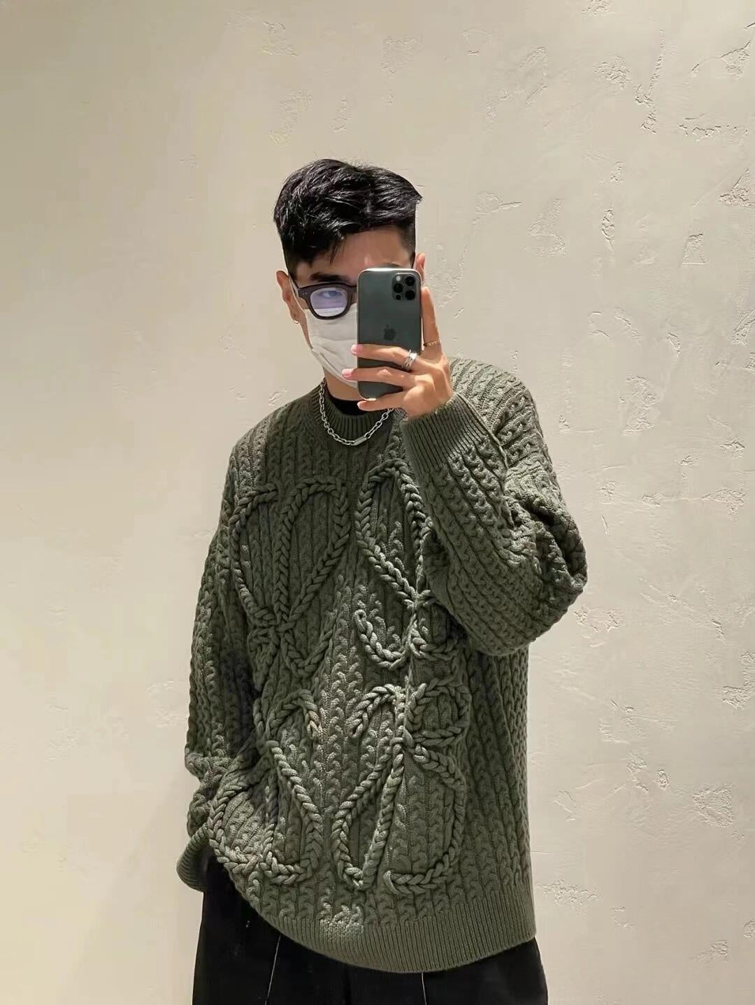 2026 New Style GS Twisted Knit Sweater (25387-B70)