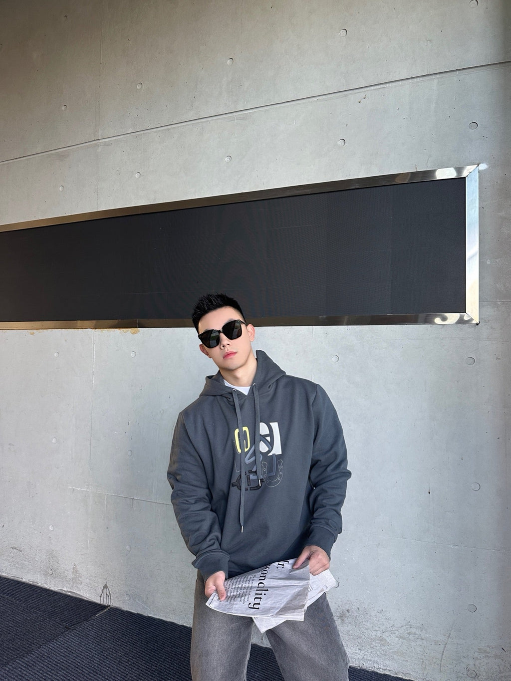 2026 New GS Patch Leather Hooded Sweatshirt (25350-B40)