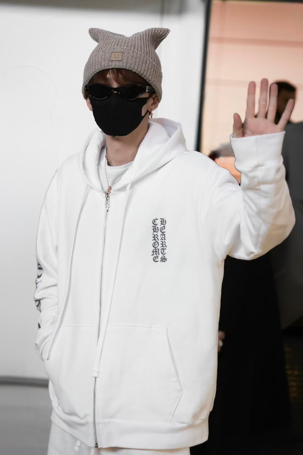 2026 New GS Letter Print Zip-Up Jacket (CC910-B50)
