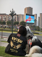 2026 New Arrival Ev Golden Dragon Embroidered Denim Jacket (25398-B85)