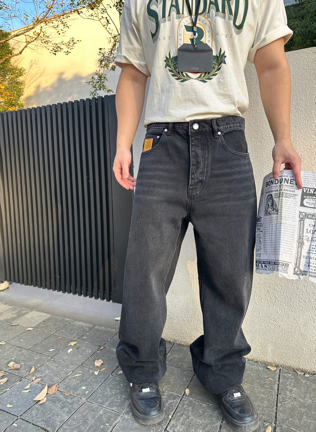 2026 New GS Logo Embroidered Denim Trousers (BB753-B55)