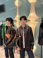 2026 New GS Pocket Zip Leather Jacket (CC909-D10)