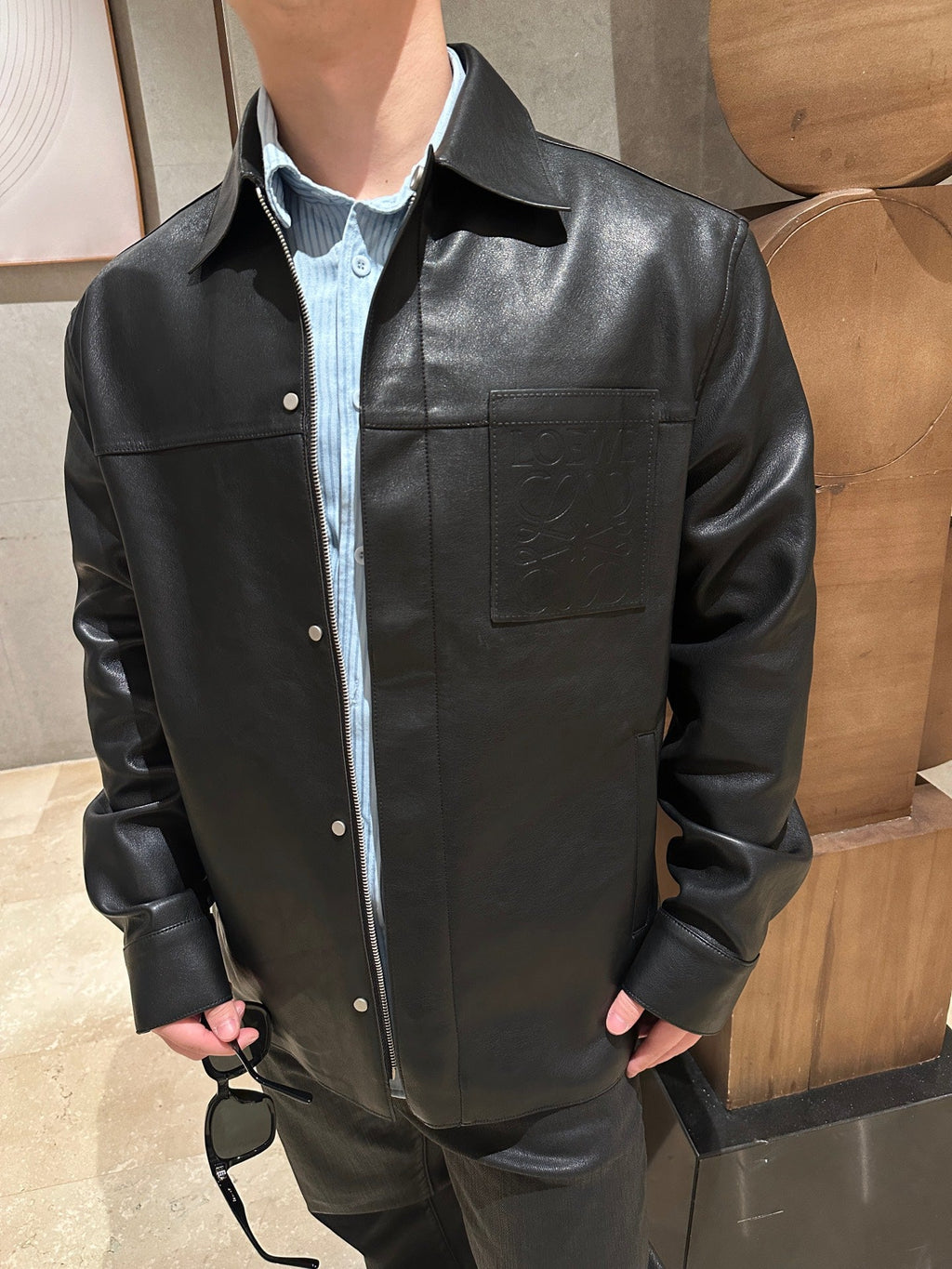 2026 New GS Pocket Zip Leather Jacket (CC909-D10)