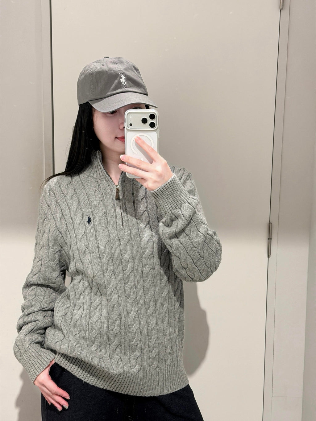 2026 New GS Decorative Knot Zip Knit Sweater (CC919-B30)