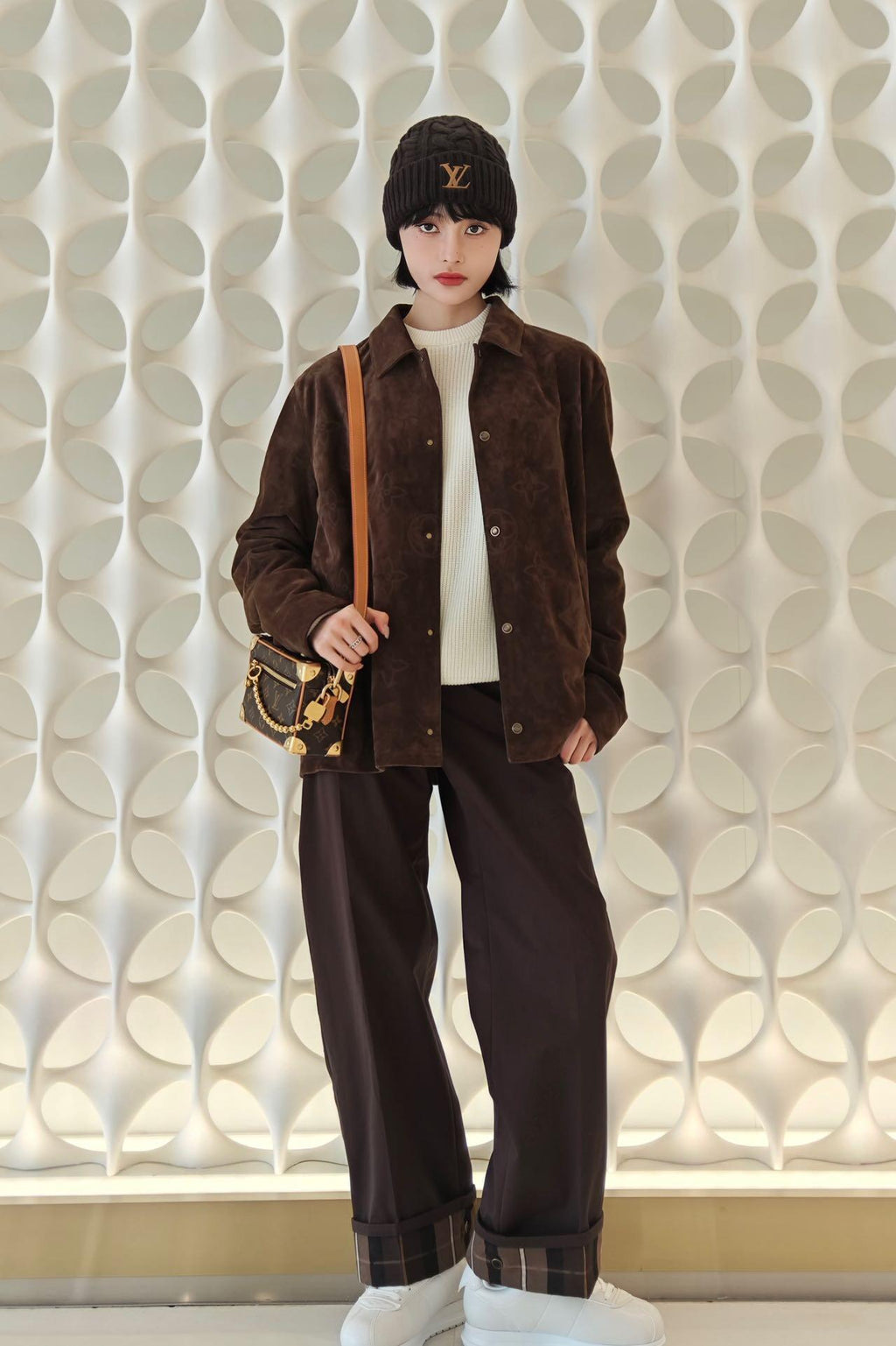 2026 New GS Logo Checked Casual Trousers (BB745-B50)