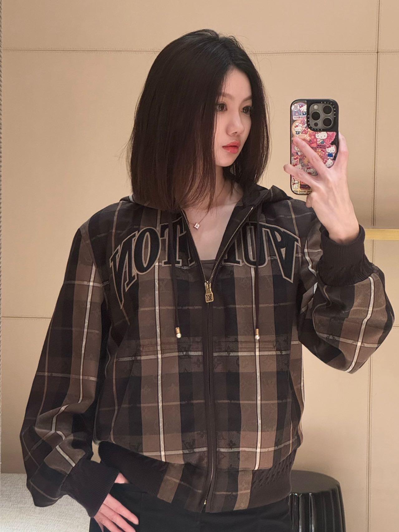 2026 New GS Logo Jacquard Hooded Jacket (25386-C10)