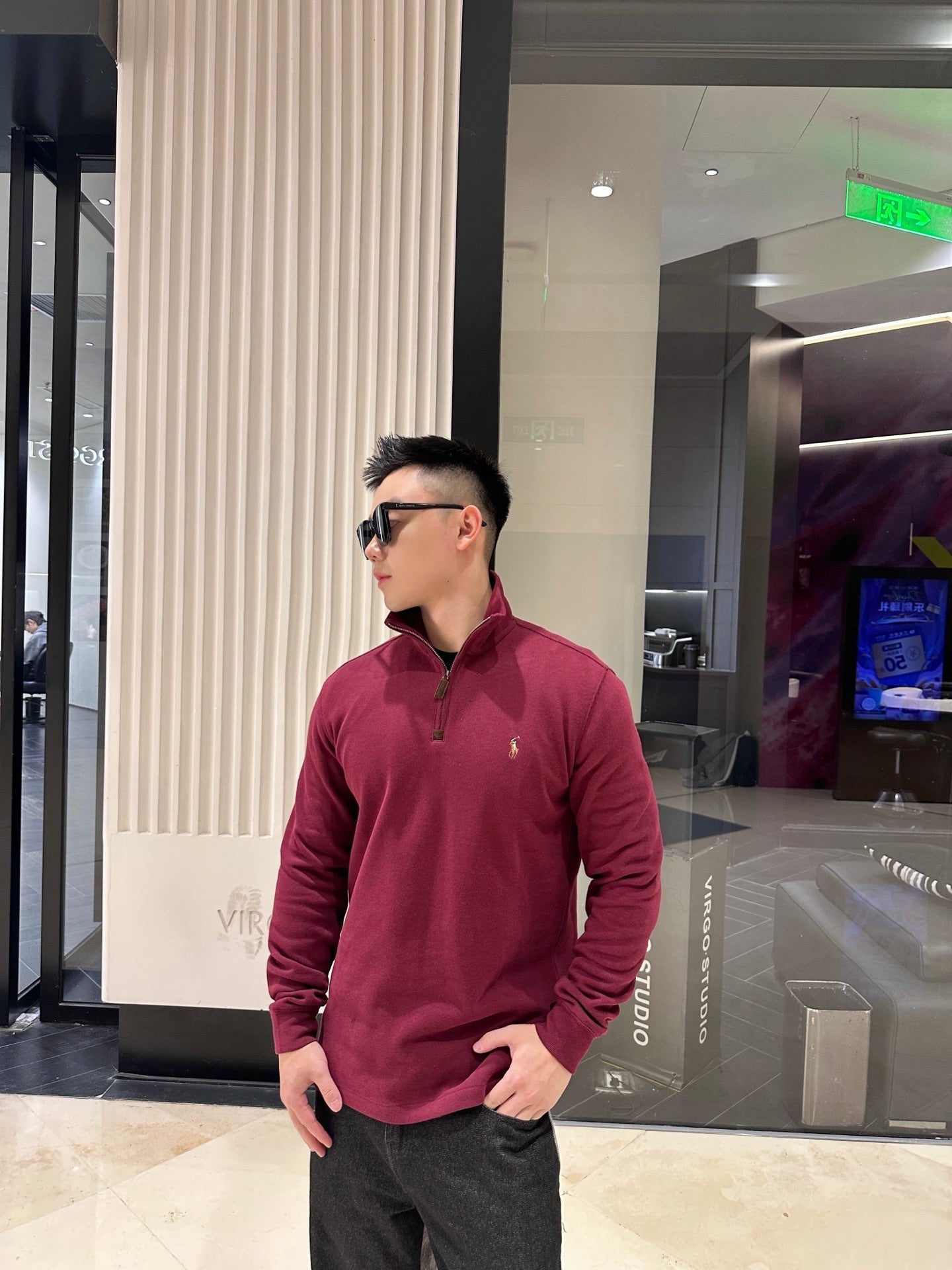 2026 New GS Colour Embroidered Half-Turtleneck Sweatshirt (BB759-A90)