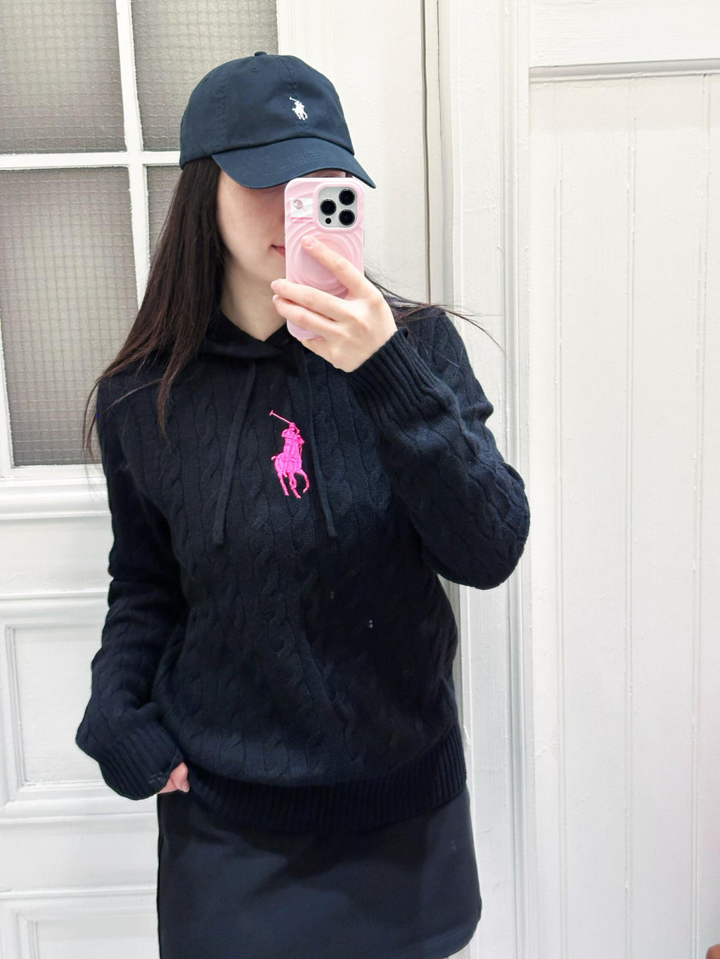 2026 New GS Embroidered Cowl-Neck Cable-Knit Jumper (CC921-B60)