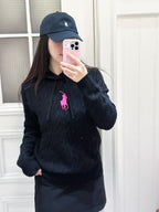 2026 New GS Embroidered Cowl-Neck Cable-Knit Jumper (CC921-B60)
