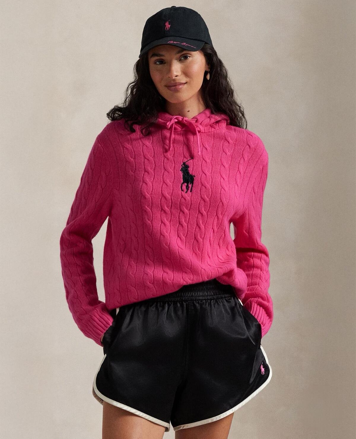 2026 New GS Embroidered Cowl-Neck Cable-Knit Jumper (CC921-B60)
