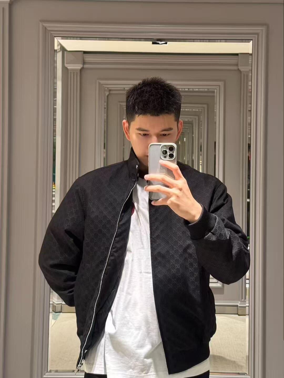 2026 New GS Full-Print GG Jacquard Cotton Jacket (BB731-C00)