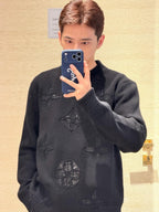 2026 New Arrival: GS Letter Cut-out Crochet Jumper (25400-B45)