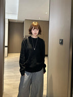 2026 New Arrival: GS Letter Cut-out Crochet Jumper (25400-B45)