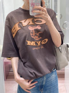 2026 New GS Distressed Logo Short-Sleeve Shirt (CC923-A35)