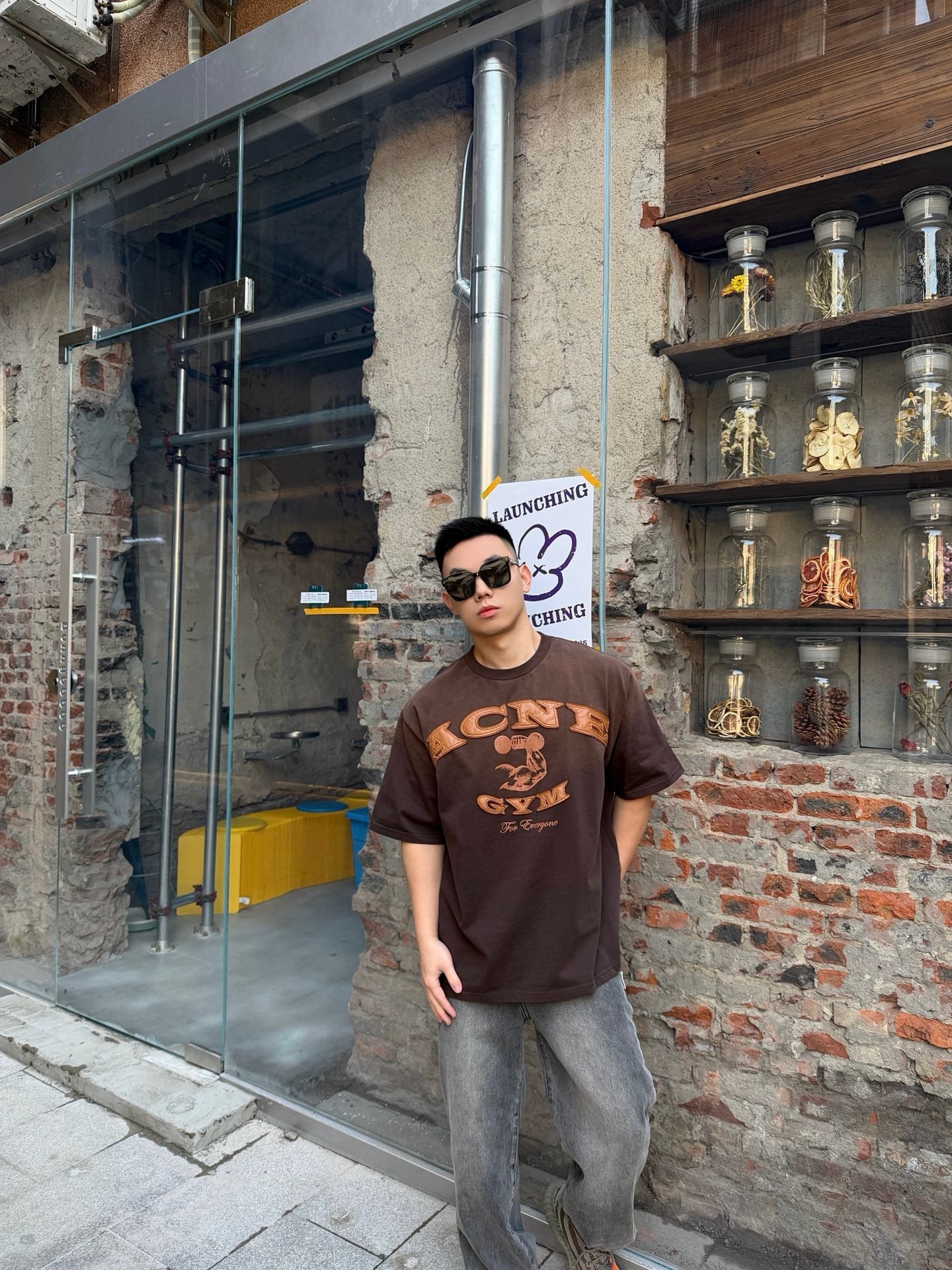 2026 New GS Distressed Logo Short-Sleeve Shirt (CC923-A35)