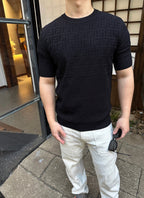 2026 New GS All-Over Print Knit Short-Sleeved Top (AA501-A65)