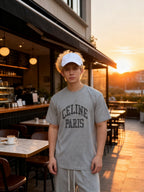 2026 New GS Flocked Letter T-Shirt (AA533-A10)