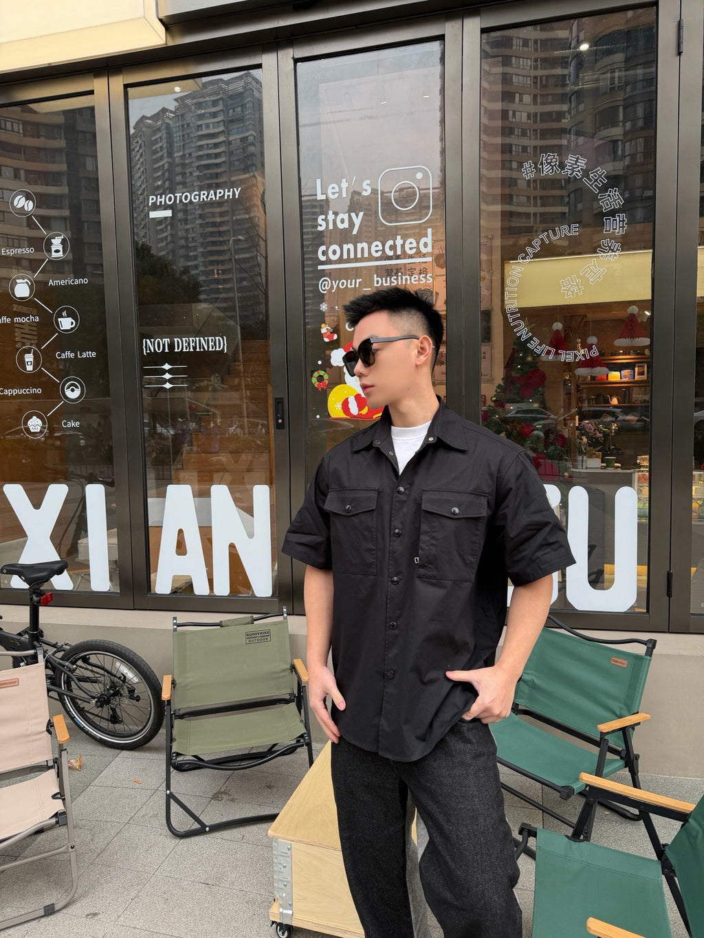 2026 New GS Logo Pocket Short-Sleeve Shirt (AA550-A80)