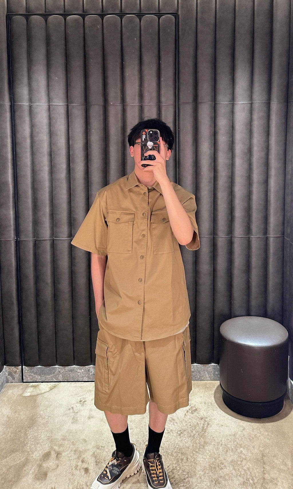 2026 New GS Logo Pocket Short-Sleeve Shirt (AA550-A80)