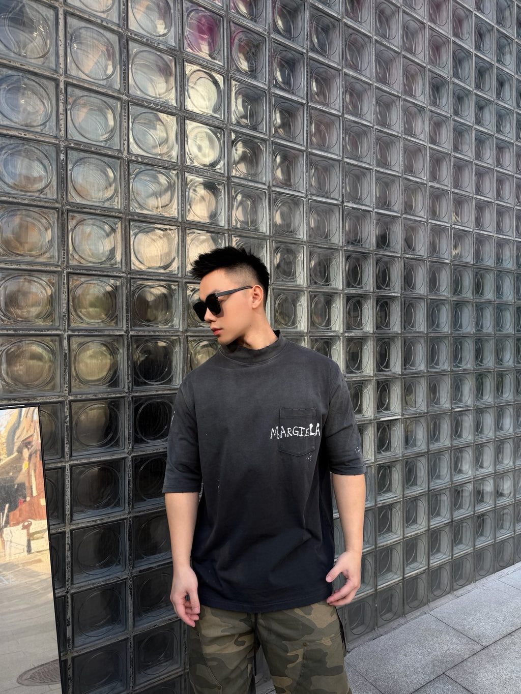 2026 New Arrival GS Distressed Graffiti Short-Sleeve Shirt (AA536-A35)