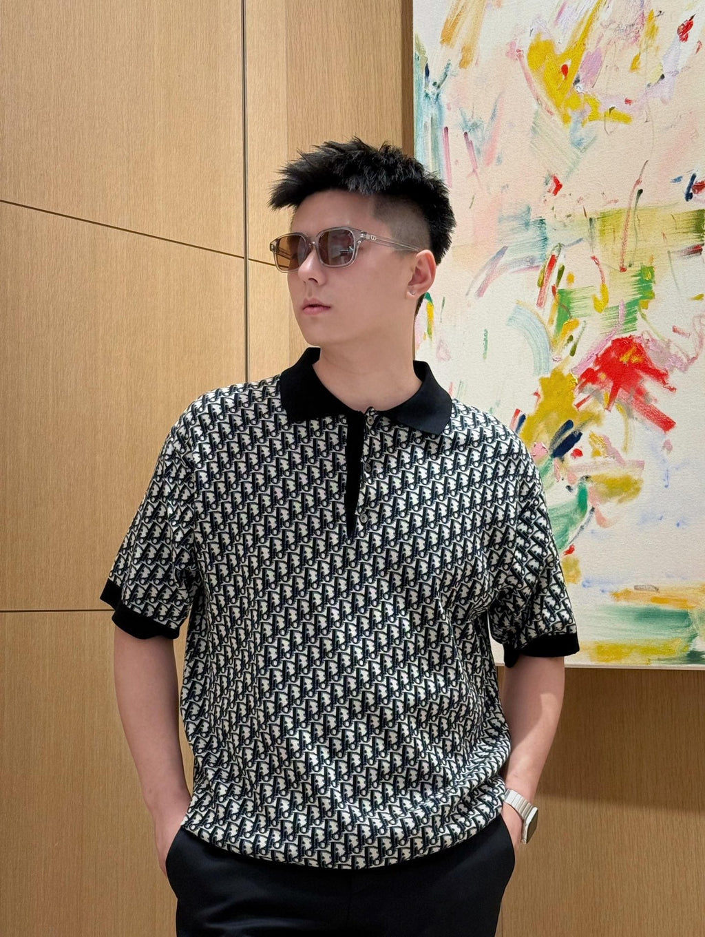 2026 New GS Knit Jacquard Polo Shirt (25128-A90)