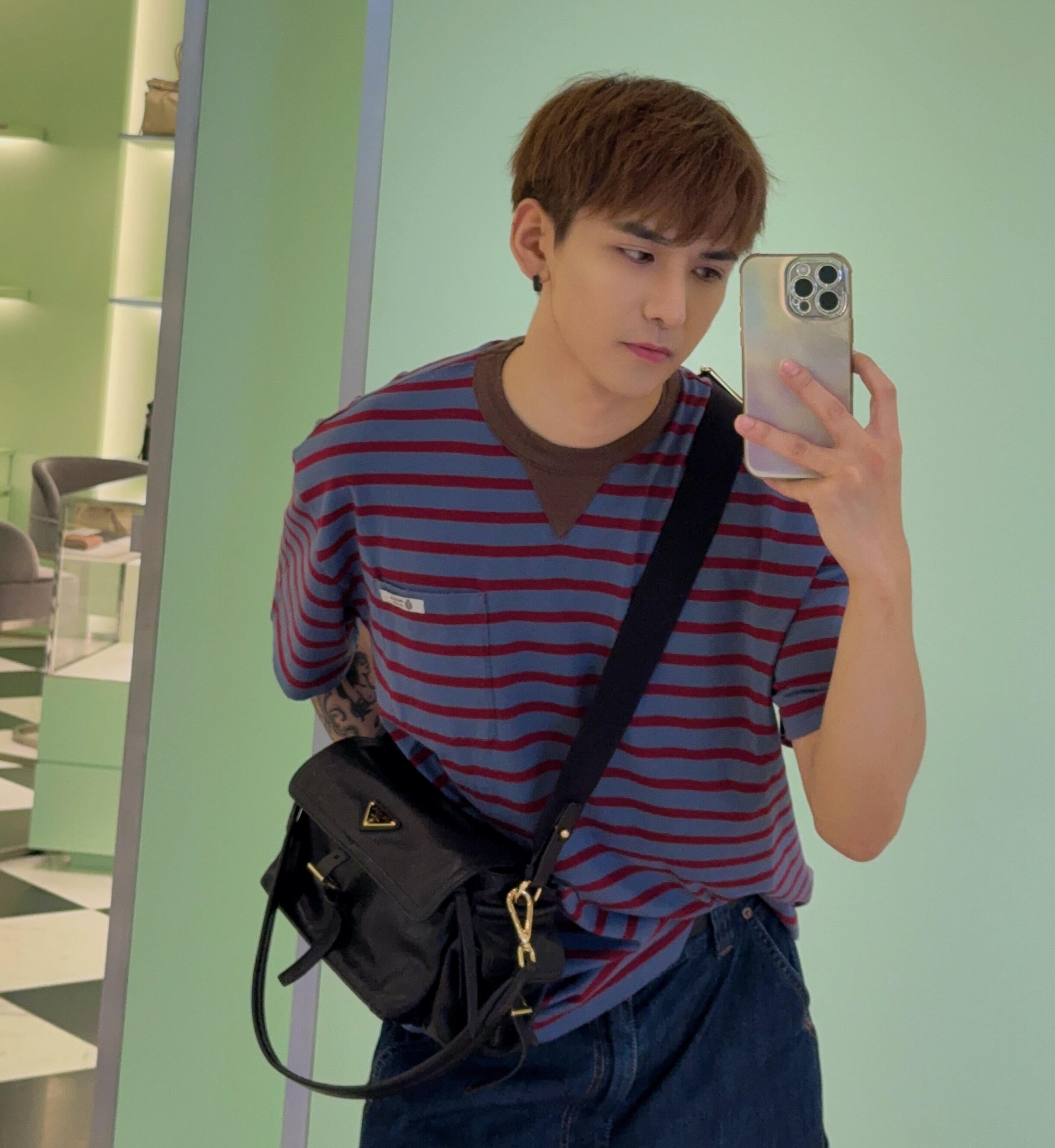 2026 New GS Striped Pocket Short-Sleeve Shirt (CC940-A25)
