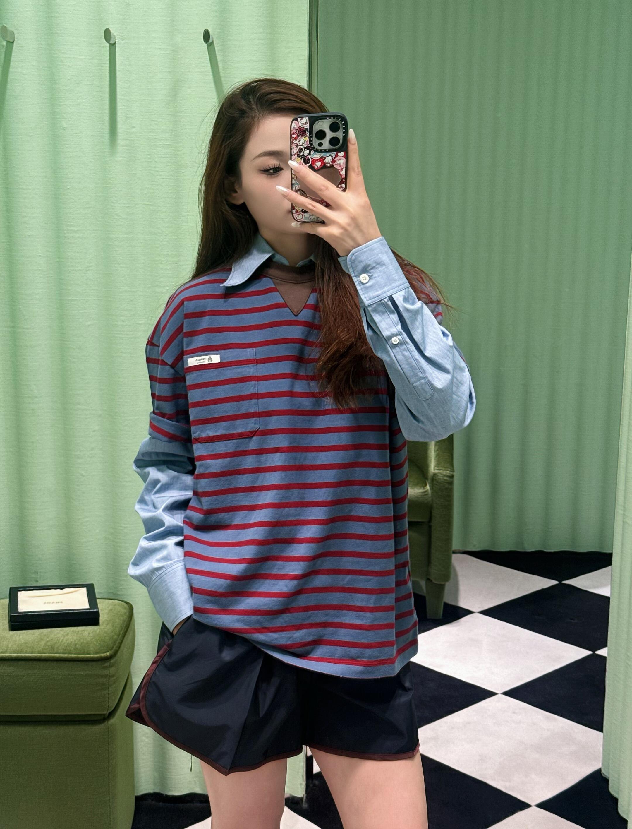 2026 New GS Striped Pocket Short-Sleeve Shirt (CC940-A25)