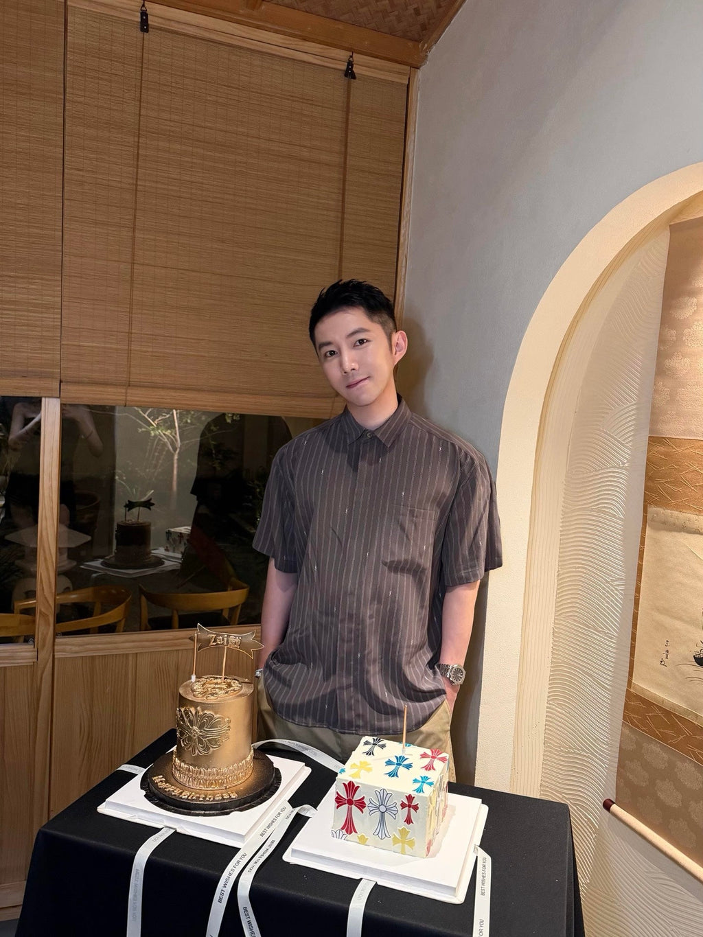 2026 New GS  Logo Jacquard Short-Sleeve Shirt (AA549-A80)