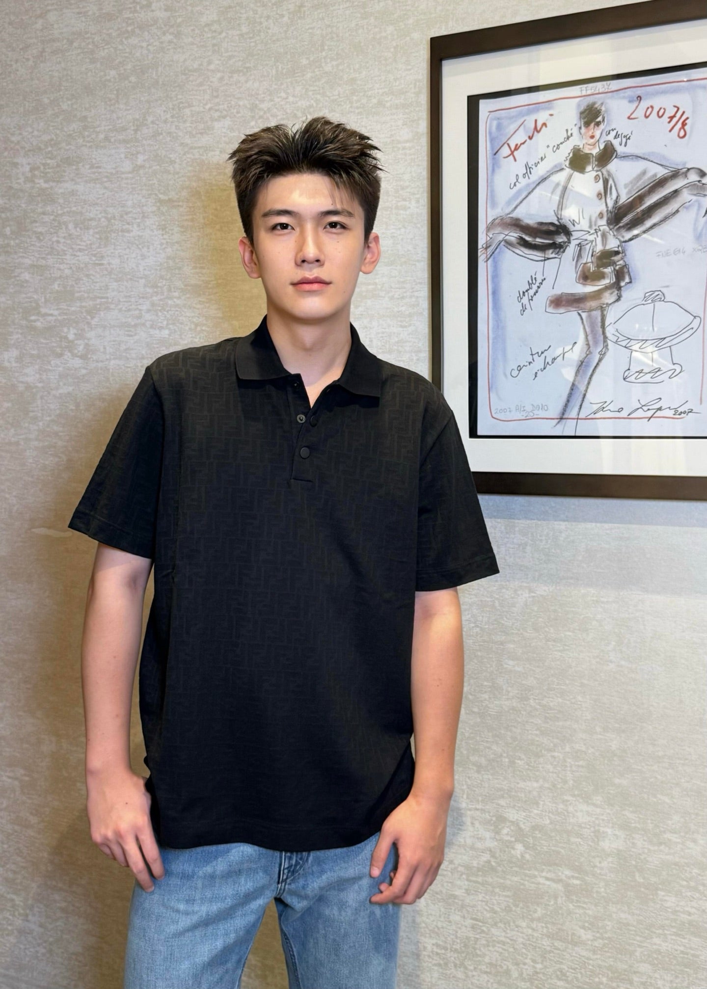 2026 New GS Jacquard Polo Shirt (BB733-A50)
