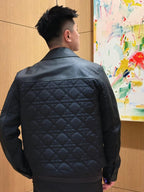 2026 New GS Checkerboard Pattern Leather Jacket (BB785-C80)