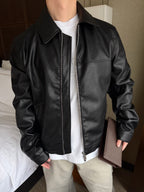 2026 New GS Checkerboard Pattern Leather Jacket (BB785-C80)