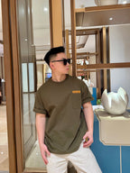 2026 New GS Woven Leather Pocket Short Sleeve Shirt (AA543-A20)