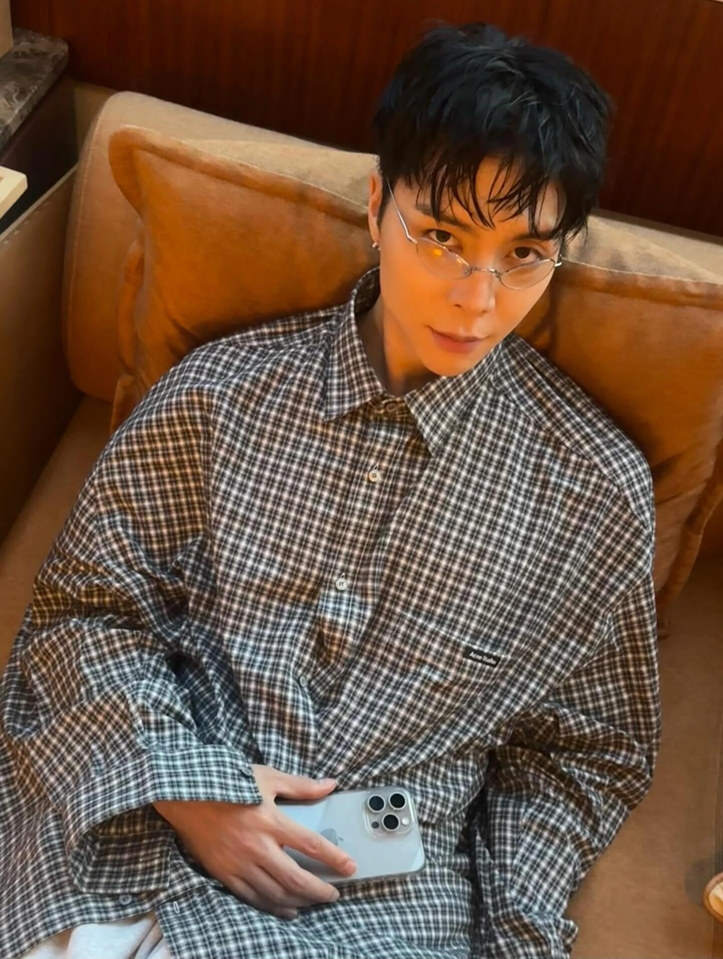 2026 New GS Logo Tartan Button-Down Shirt (CC941-B50)