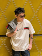 2026 New GS Horsebit Webbing T-Shirt (AA540-A15)