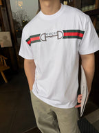 2026 New GS Horsebit Webbing T-Shirt (AA540-A15)