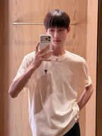 2026 New GS  Short-Sleeved T-Shirt with Heart-Shaped Text Print (AA555-A00)