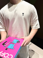 2026 New GS  Short-Sleeved T-Shirt with Heart-Shaped Text Print (AA555-A00)